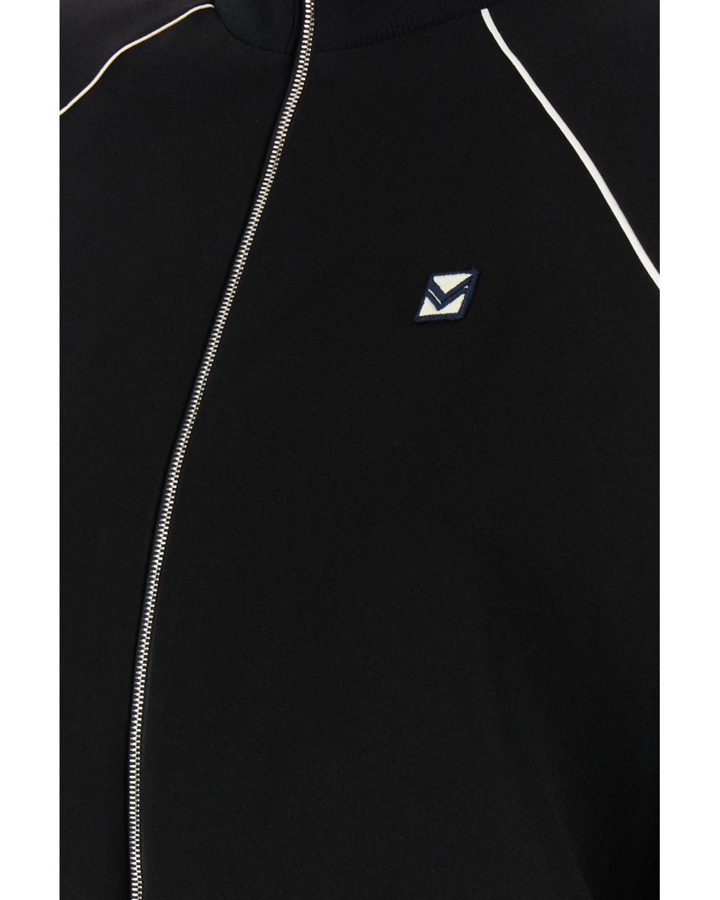 Tory Burch Black Chevron-Patch Jacket