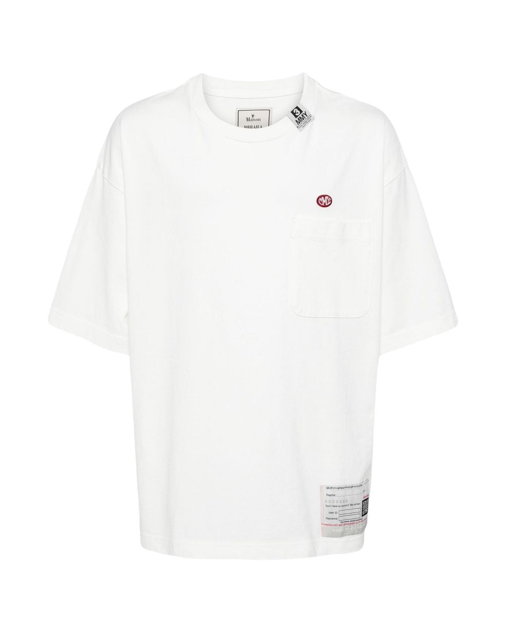 Maison Mihara Yasuhiro White Lo Fi Vision Crewneck T-Shirt for men