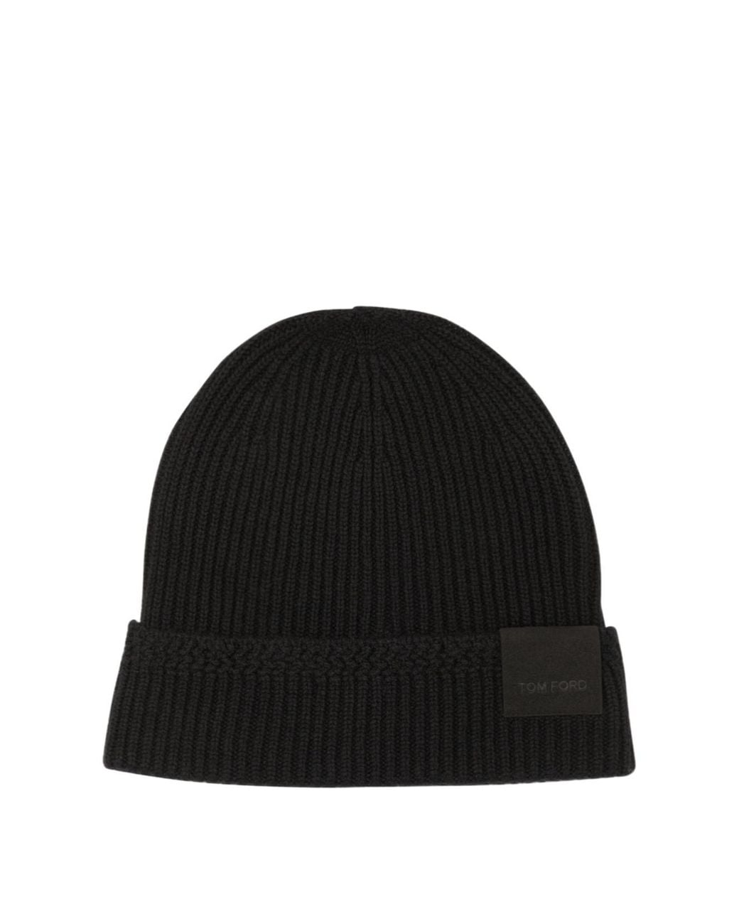 Tom Ford Black Knitted Beanie for men