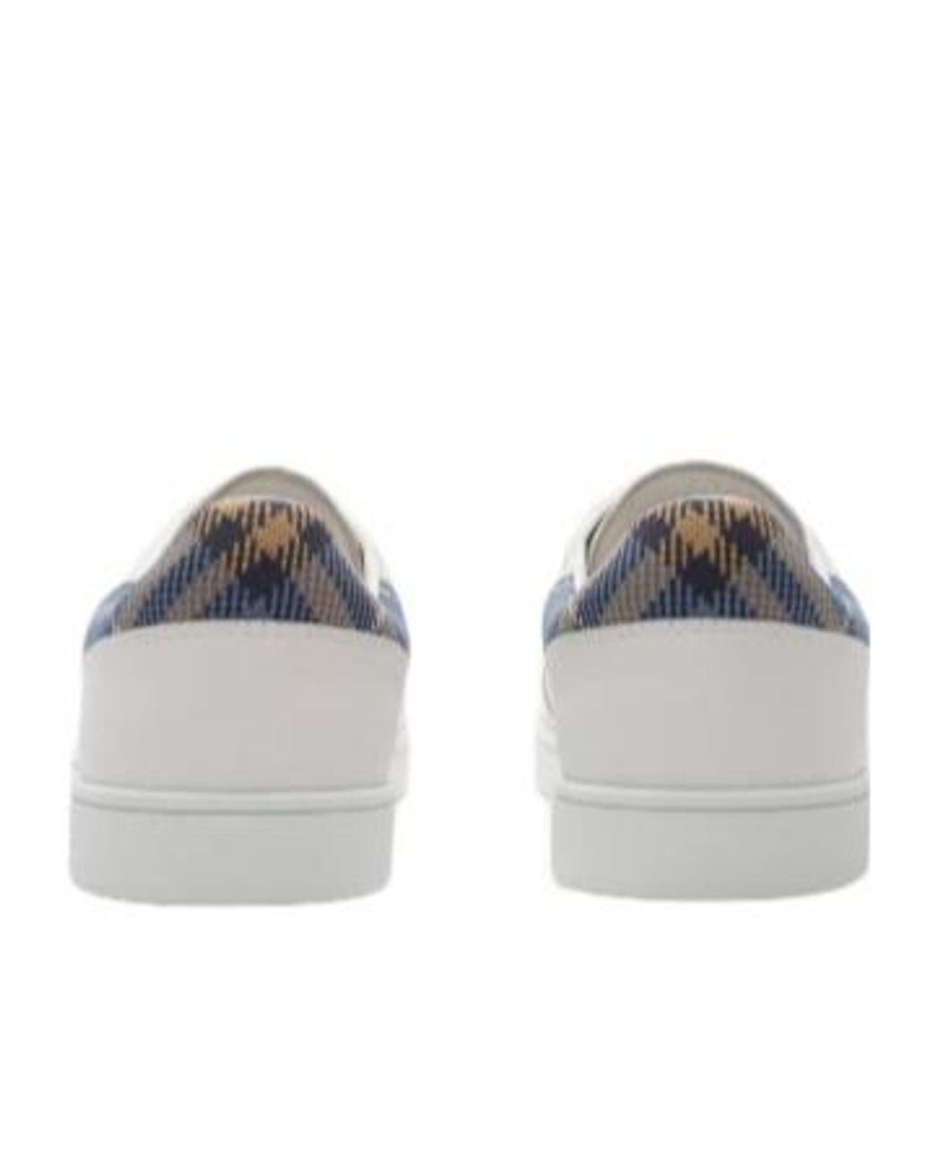 Burberry White Leather Set Sneakers for men