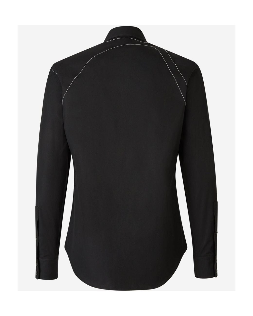 McQueen Black Harness Long Sleeved Shirt for men