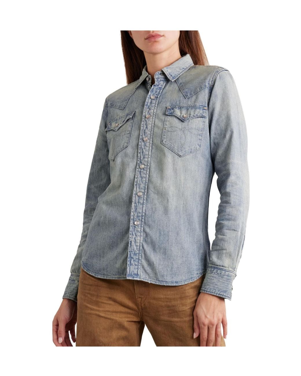 RRL Blue Denim Shirt