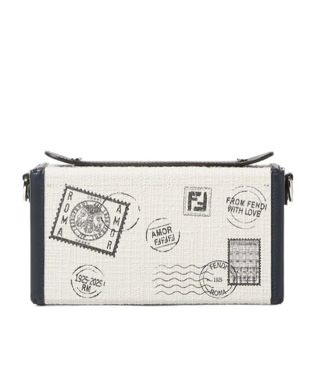 Fendi Metallic Soft Trunk Baguette Tote Bag for men