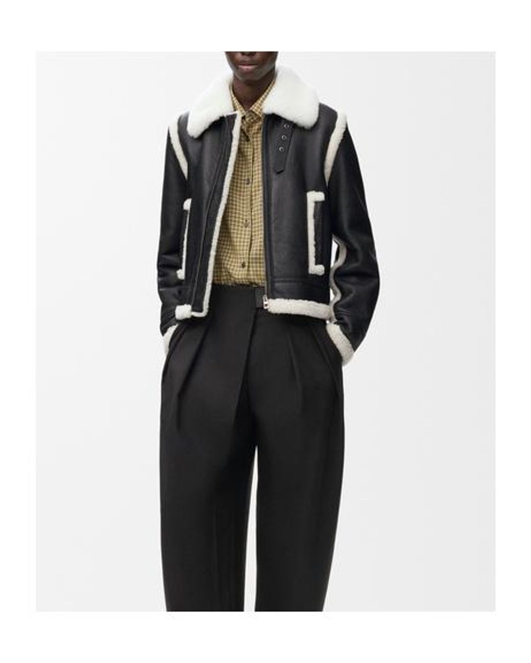 Loewe Black Shearling Jacket