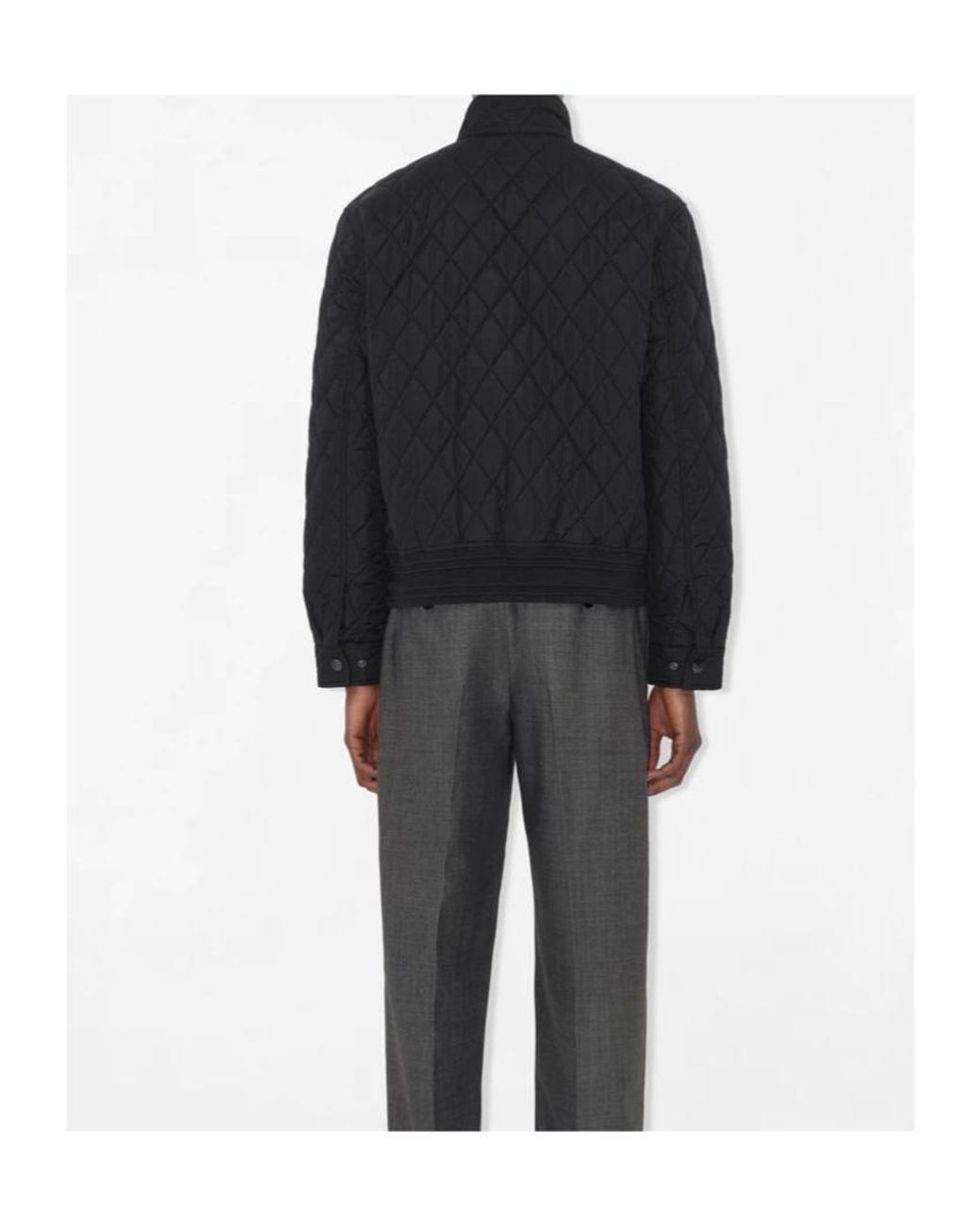 Burberry Black Quilted Nylon Jacket for men