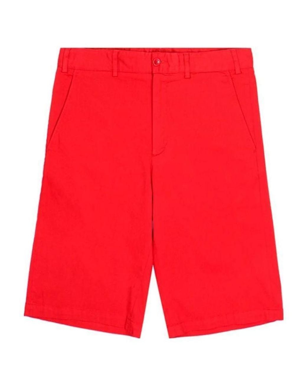 Paul & Shark Red Logo Shorts for men