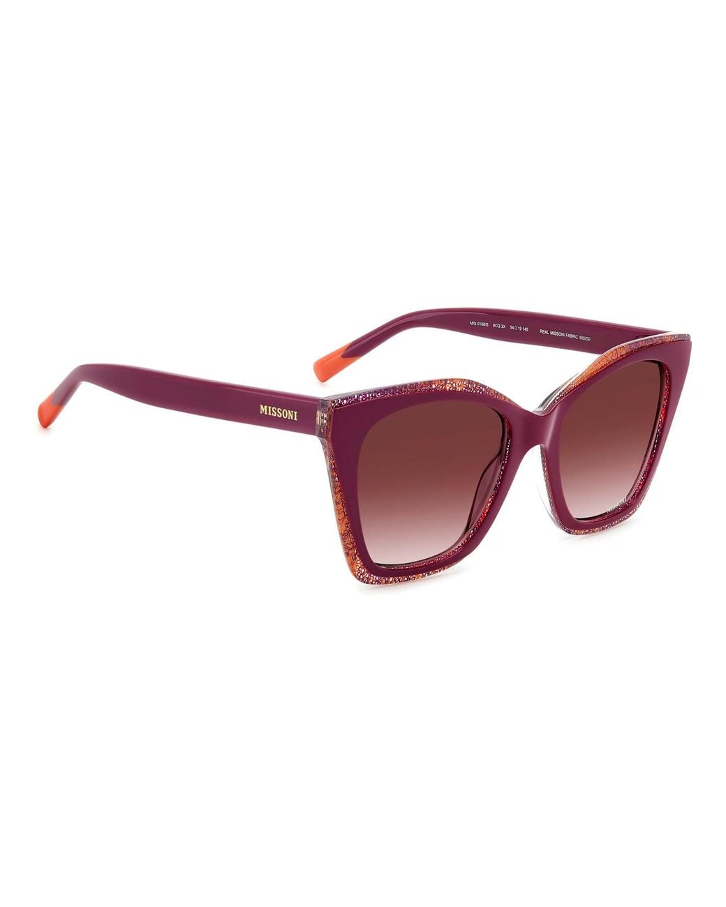 Missoni Purple Logo Detail Sunglasses