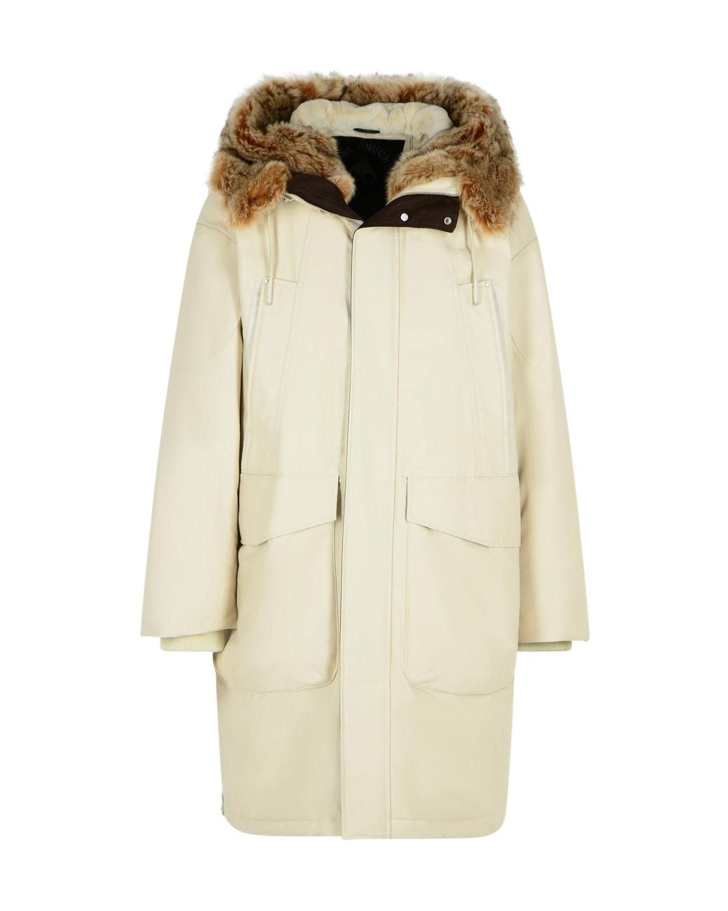 Moose Knuckles Natural Dawson Faux Fur Hooded Parka for men