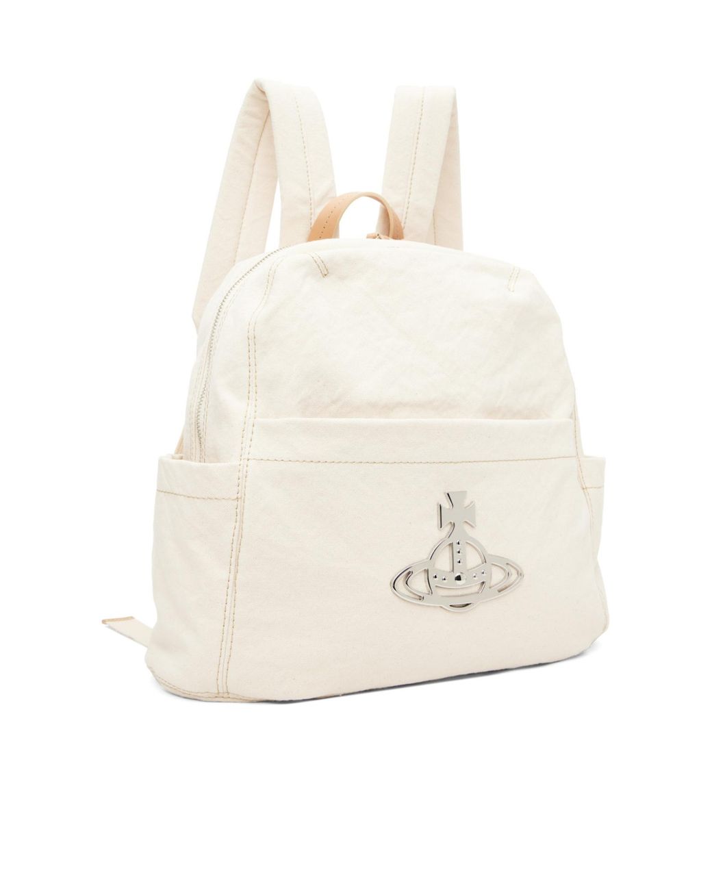 Vivienne Westwood White George Medium Rucksack for men