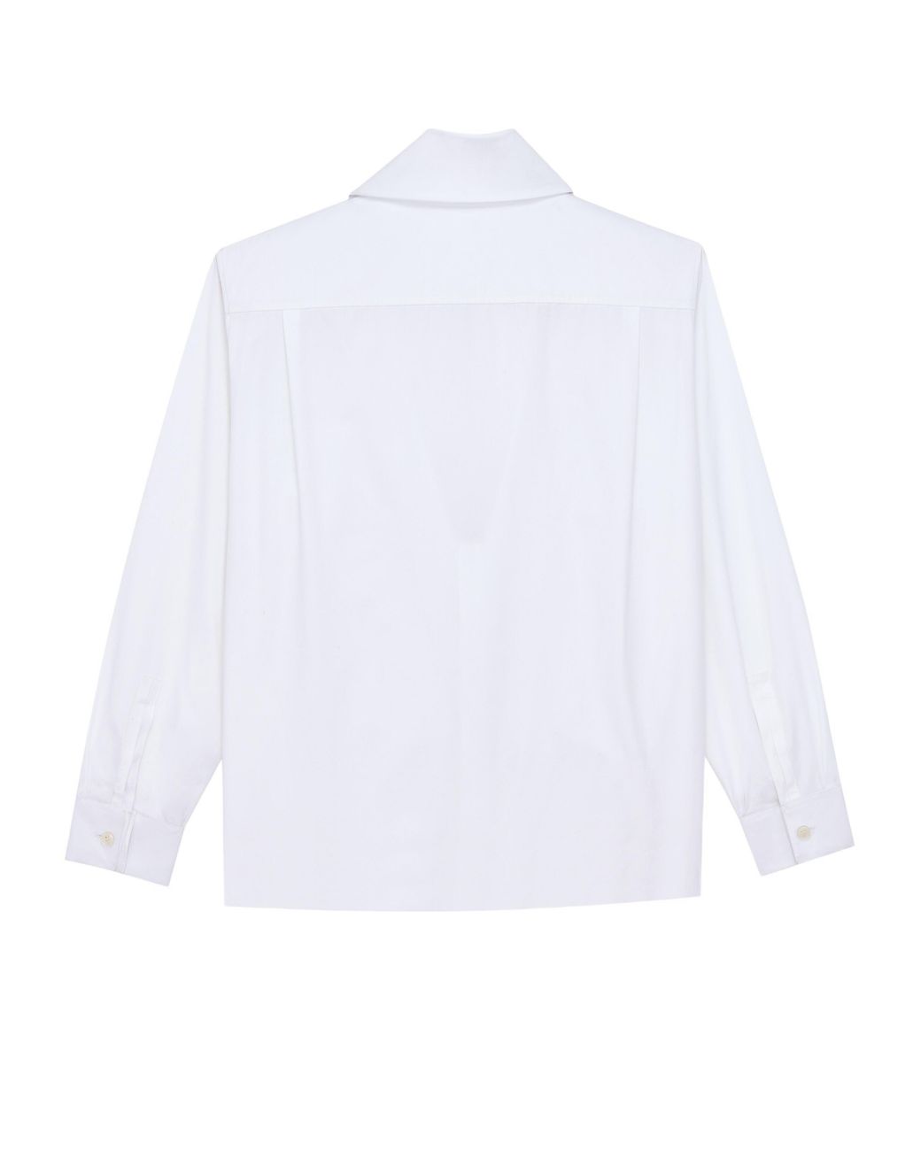 Saint Laurent White Lavallière Oversized Shirt