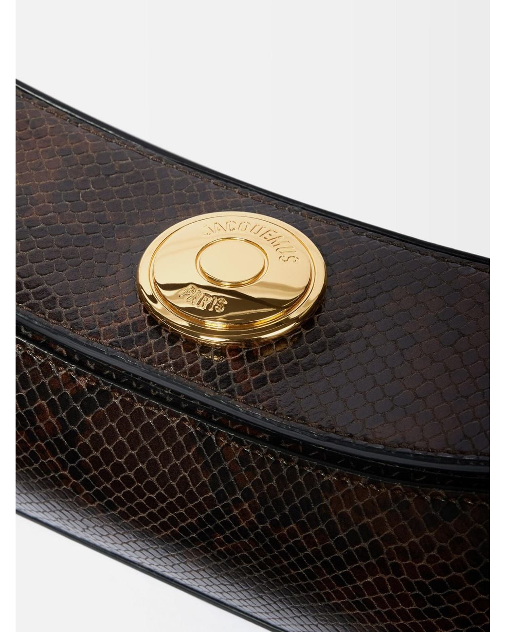 Jacquemus Brown The Ovalo Folded Clutch Bag