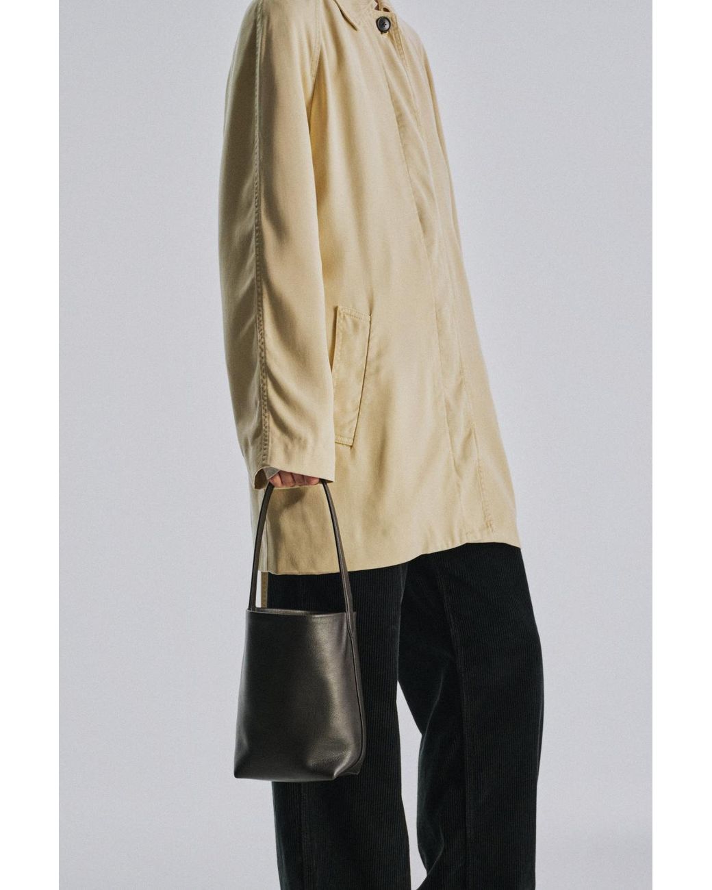 The Row Black Small N/S Park Tote Bag