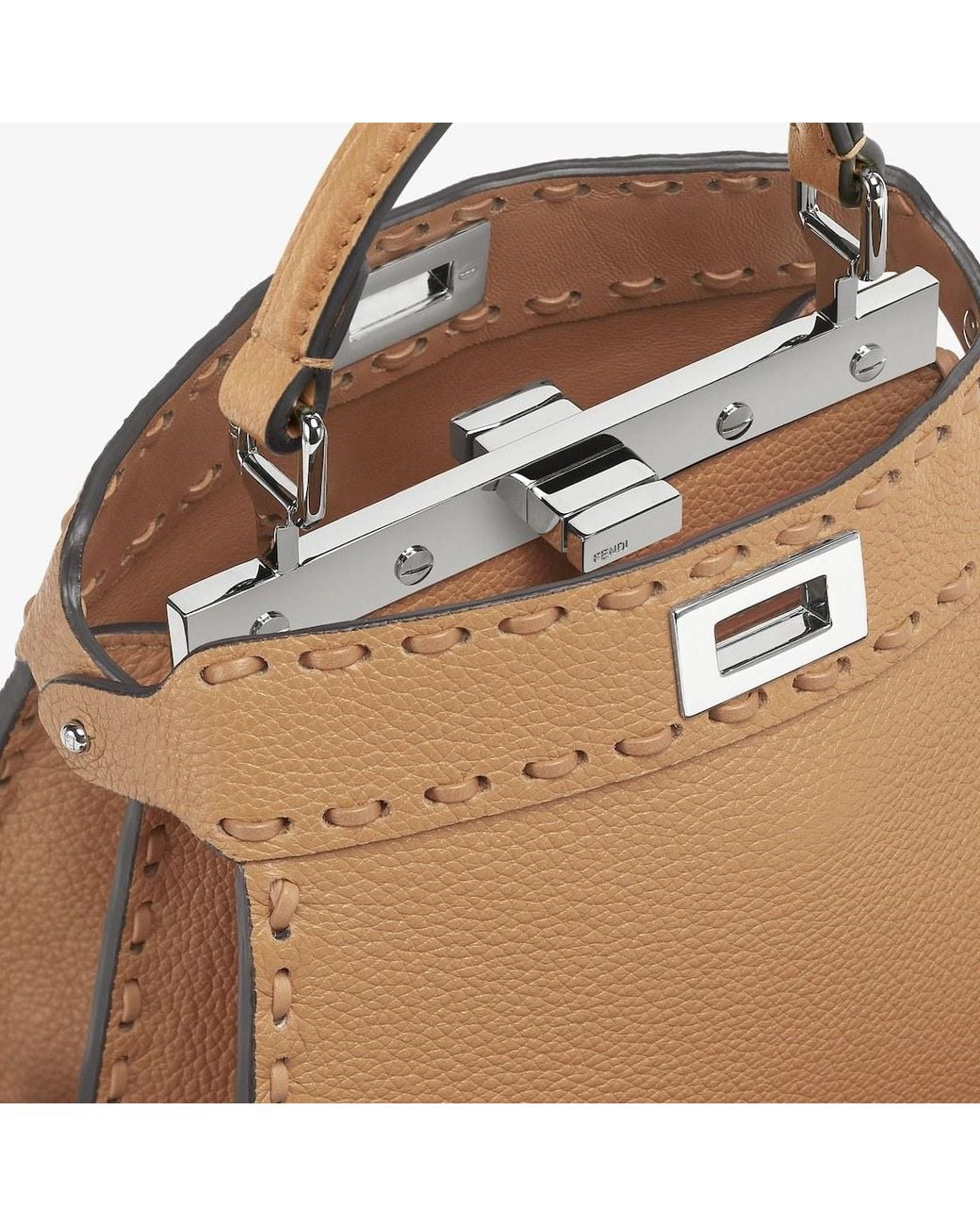 Fendi Natural Peekaboo Iseeu Petite Tote Bag