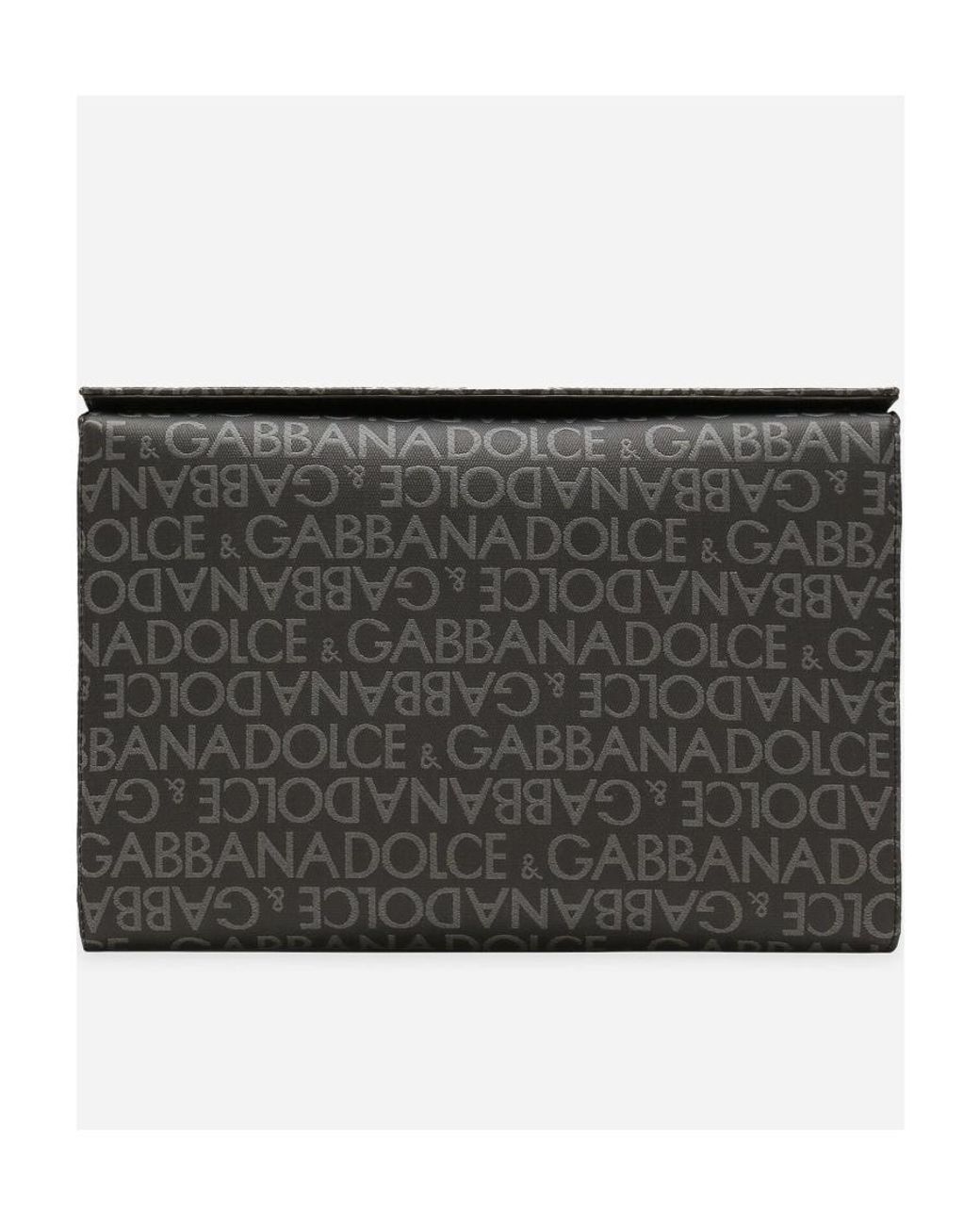 Dolce & Gabbana Black All-Over Jacquard Crossbody Bag for men