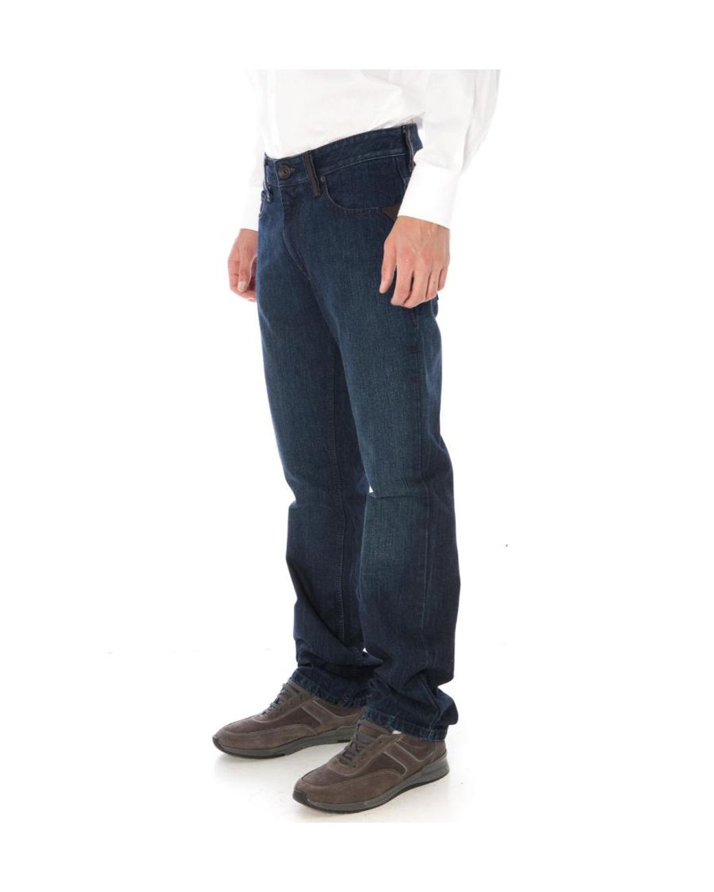 Armani Jeans Blue Straight Jeans for men