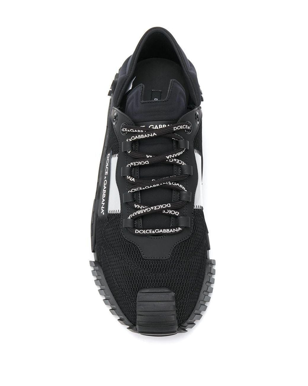 Dolce & Gabbana Black Ns1 Patchwork Slip-On Sneakers for men