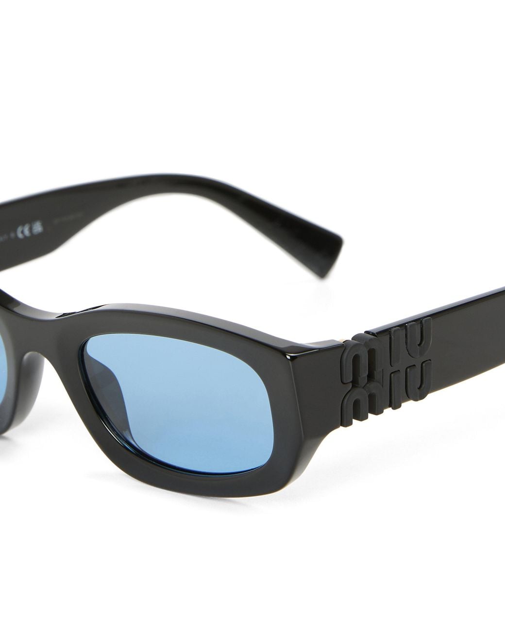 Miu Miu White Lightweight Square Sunglasses
