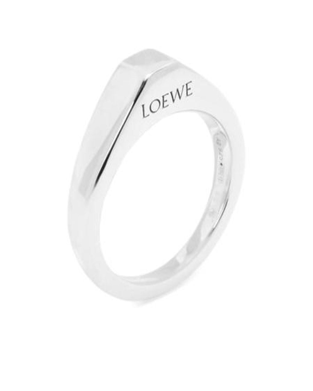 Loewe White Stirrup Ring