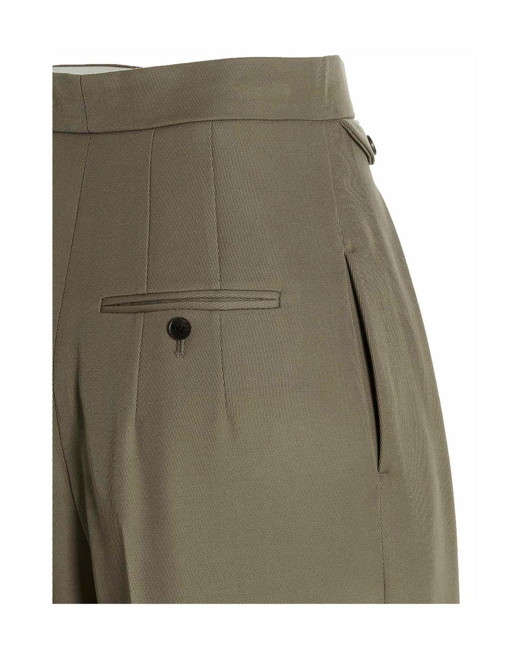 The Row Natural High-Waisted Casual Pants