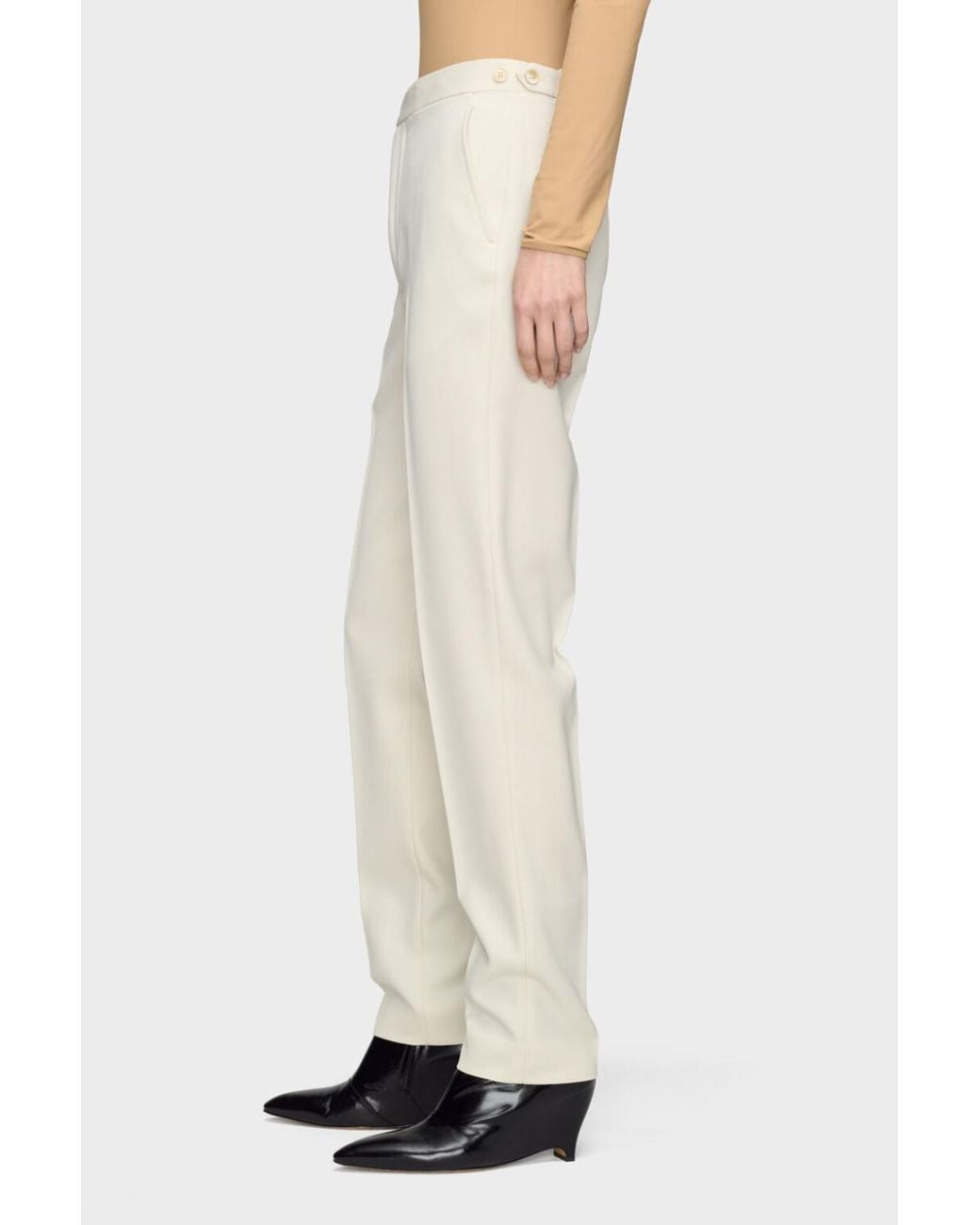 Maison Margiela White Tailored Trousers