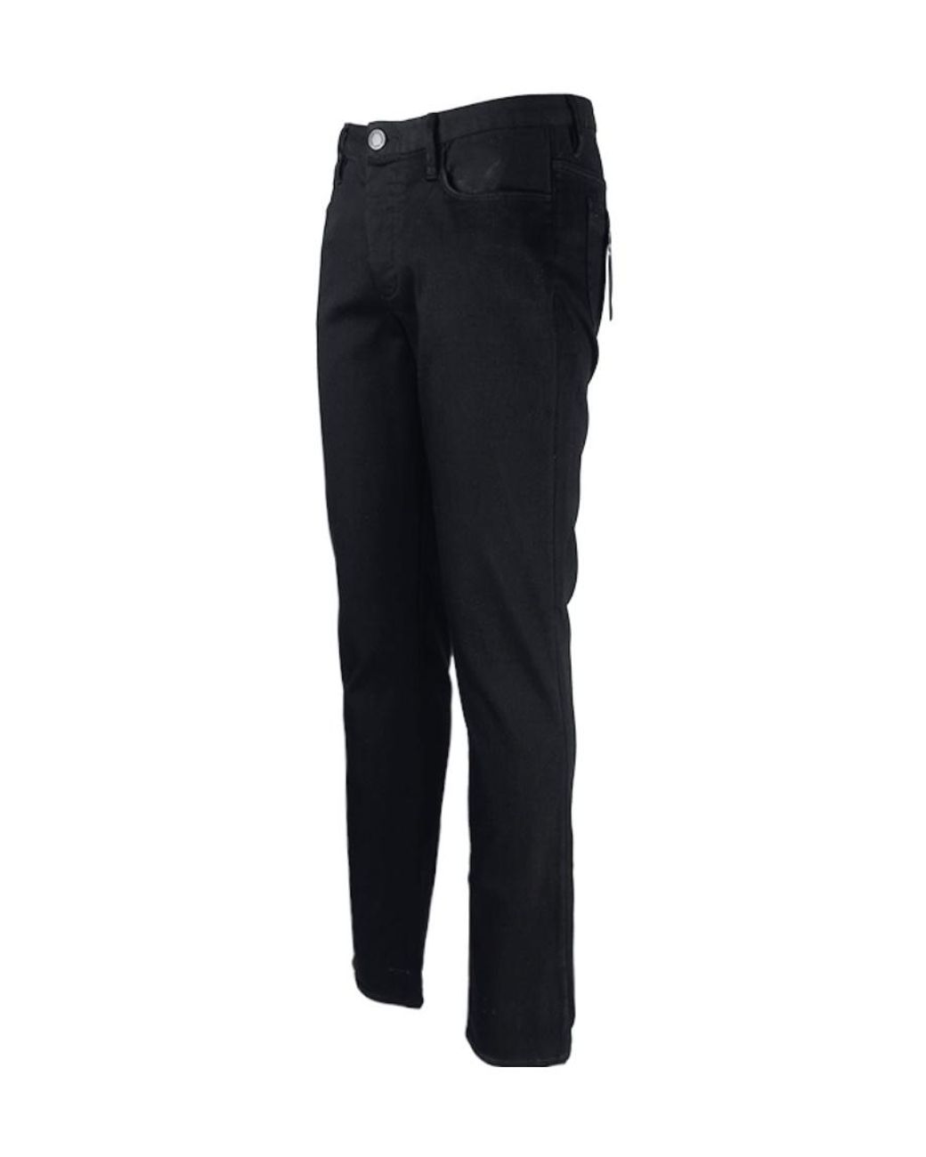 Emporio Armani Blue Logo Plaque Slim-Fit Jeans for men