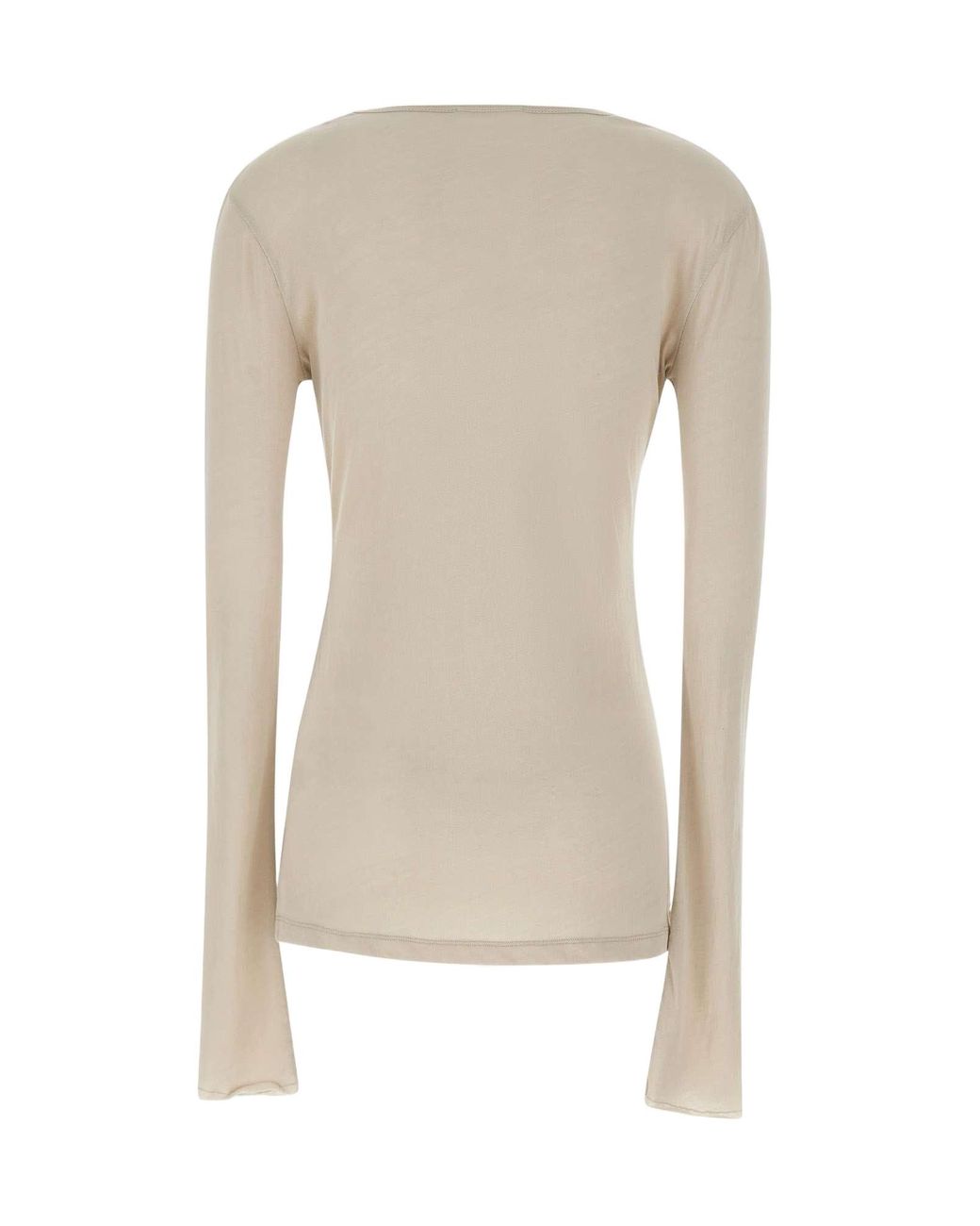 Entire studios Natural Sheer Long Sleeve Knitted Top