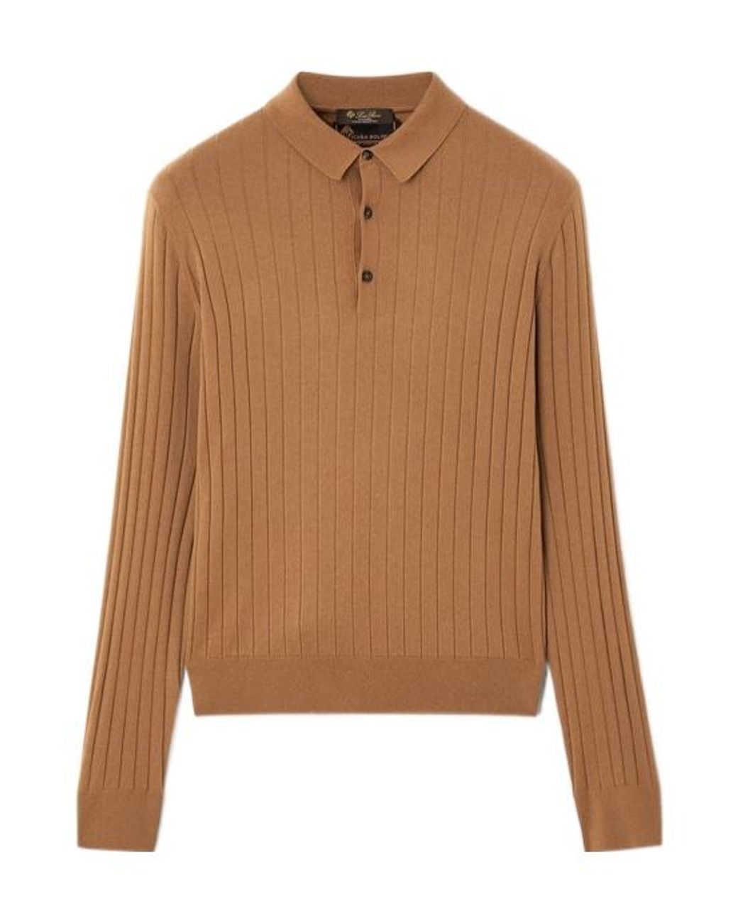 Loro Piana Brown Iconic Polo Shirt for men