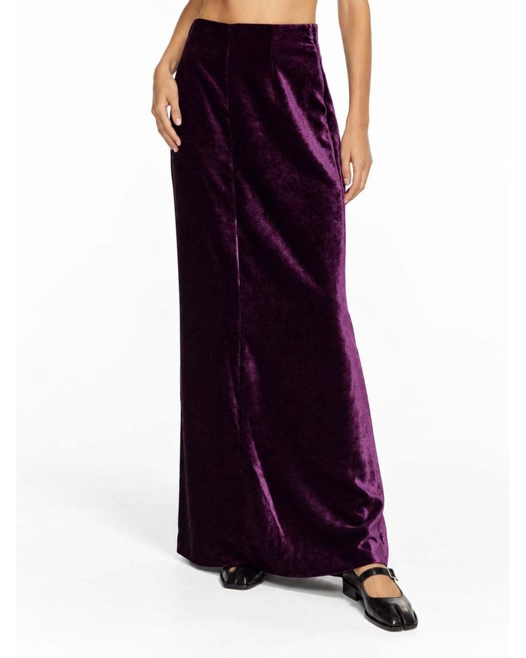 Maison Margiela Purple Midi Skirts