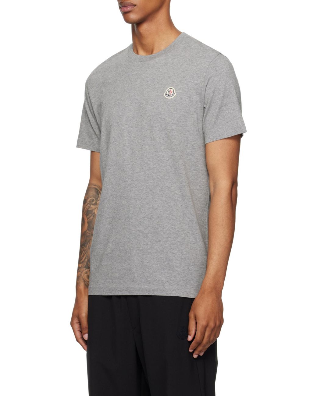 Moncler Multicolor 3 Packs Logo Patch Crewneck T-Shirt for men