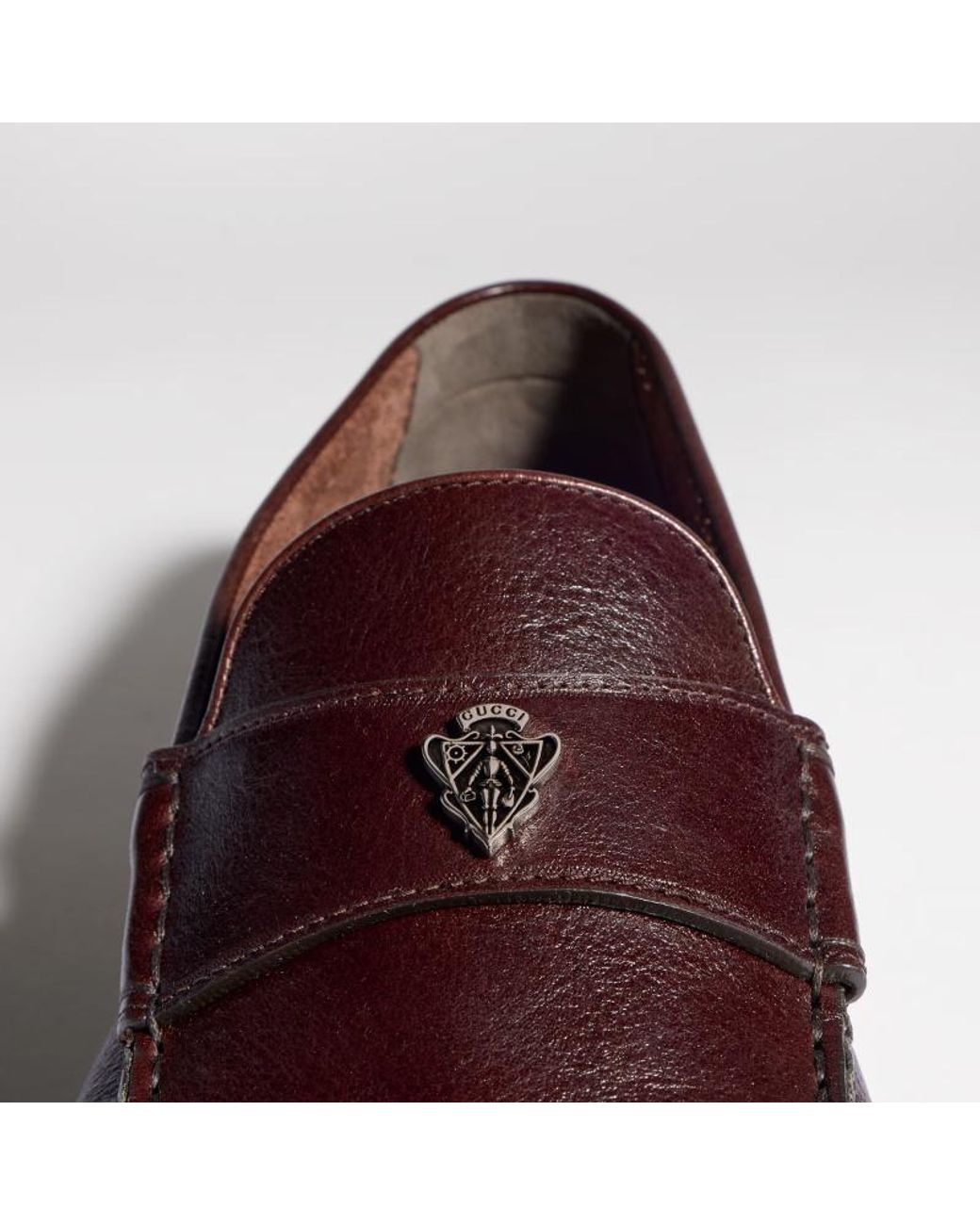 Gucci Brown Driver With Crest for men