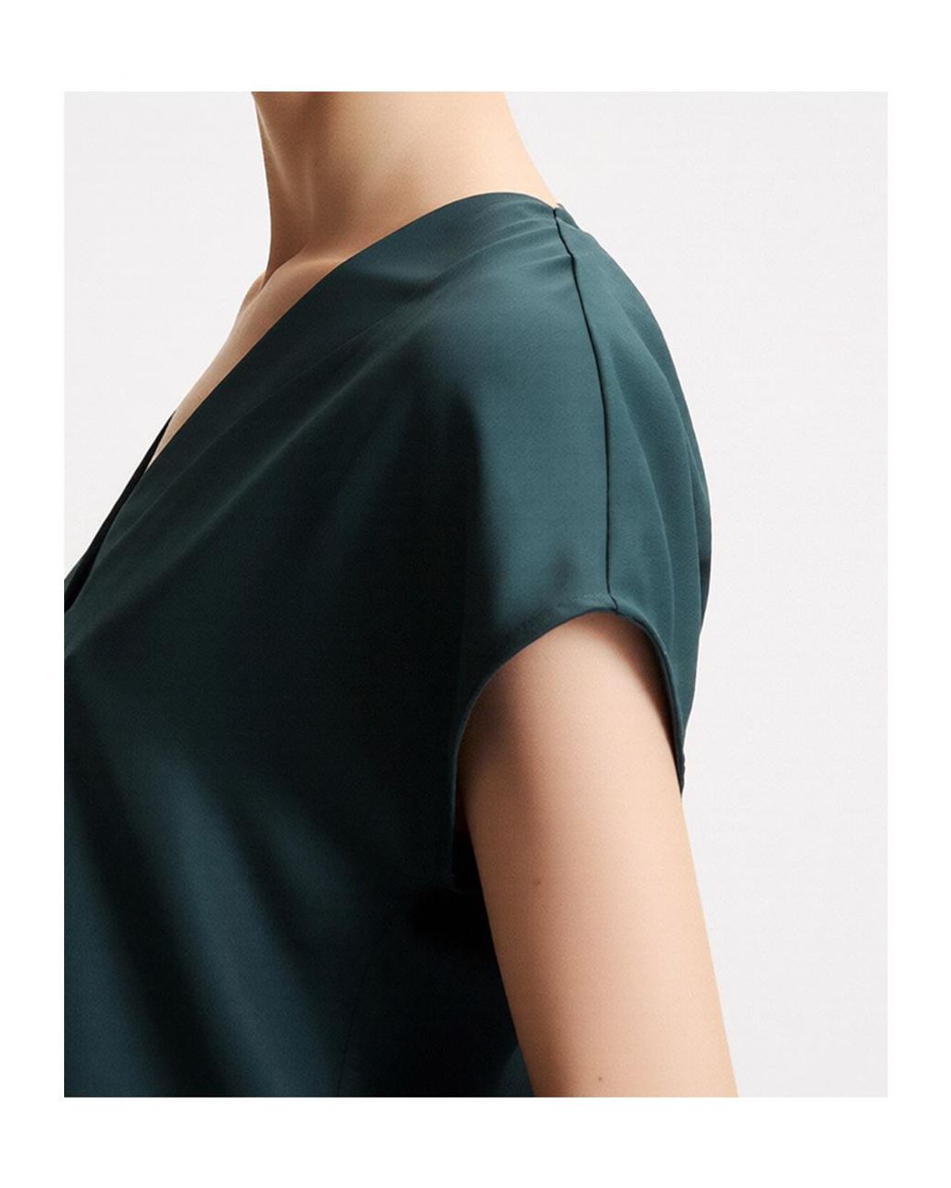 Marella Green V-Neck Overshirt