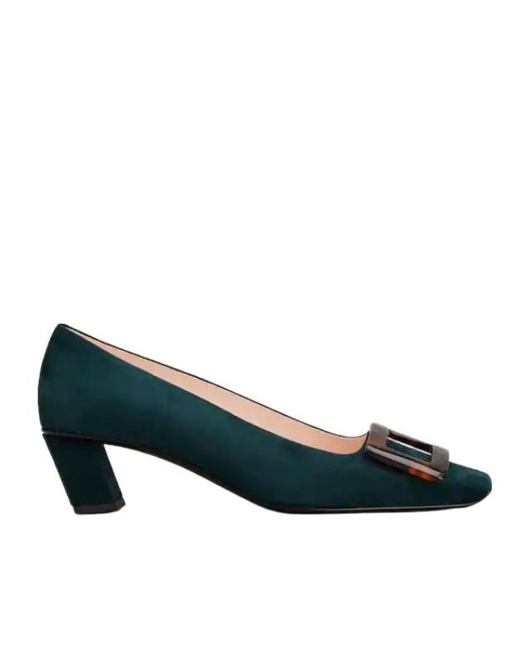 Roger Vivier Blue Belle Vivier Buckle-Detail Pumps