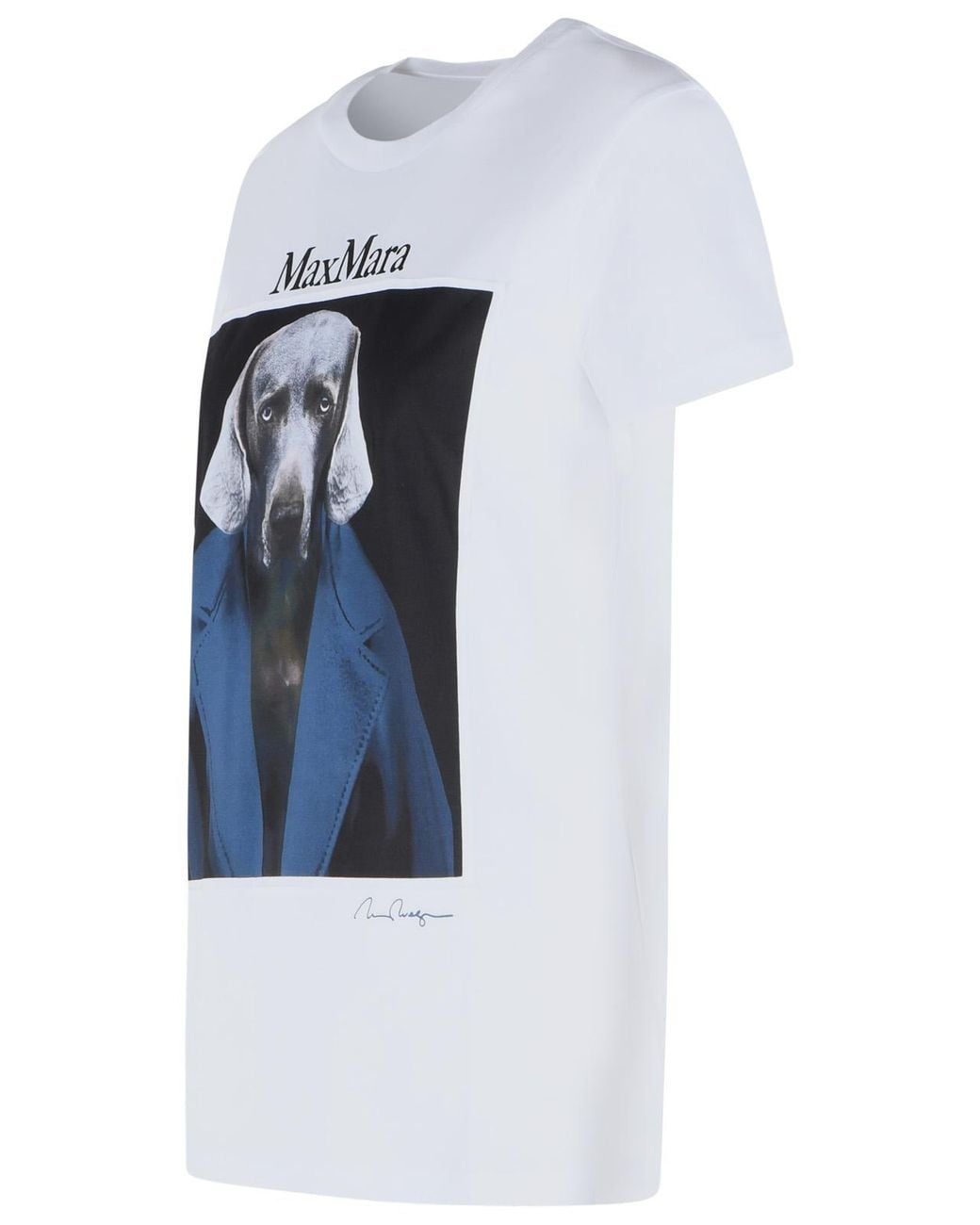 Max Mara Blue Dog Print T-Shirt