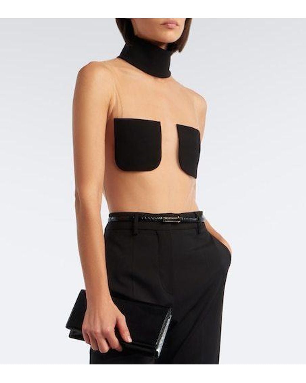 Courreges White Sleeveless High-Neck Jumpsuit