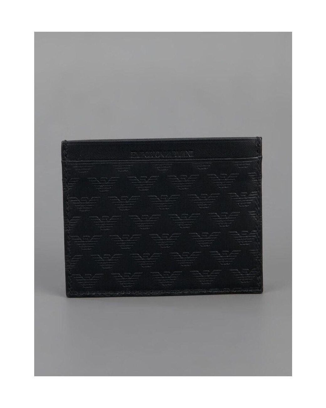 Emporio Armani Black Logo Card Holder for men