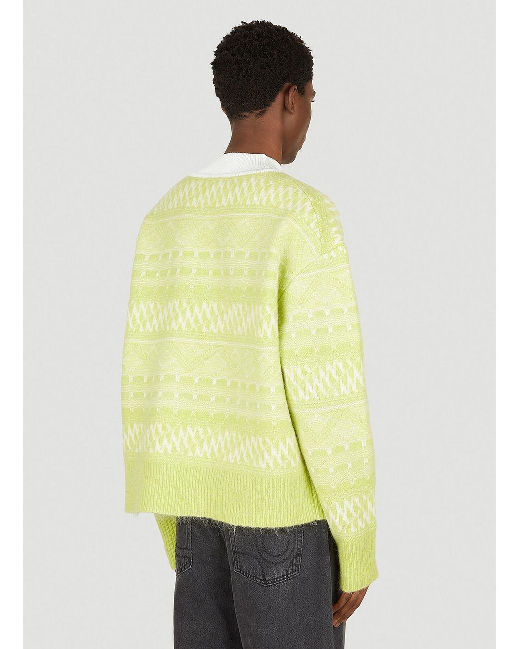 Eytys Yellow Round-Neck And Long-Sleeved Sweater for men