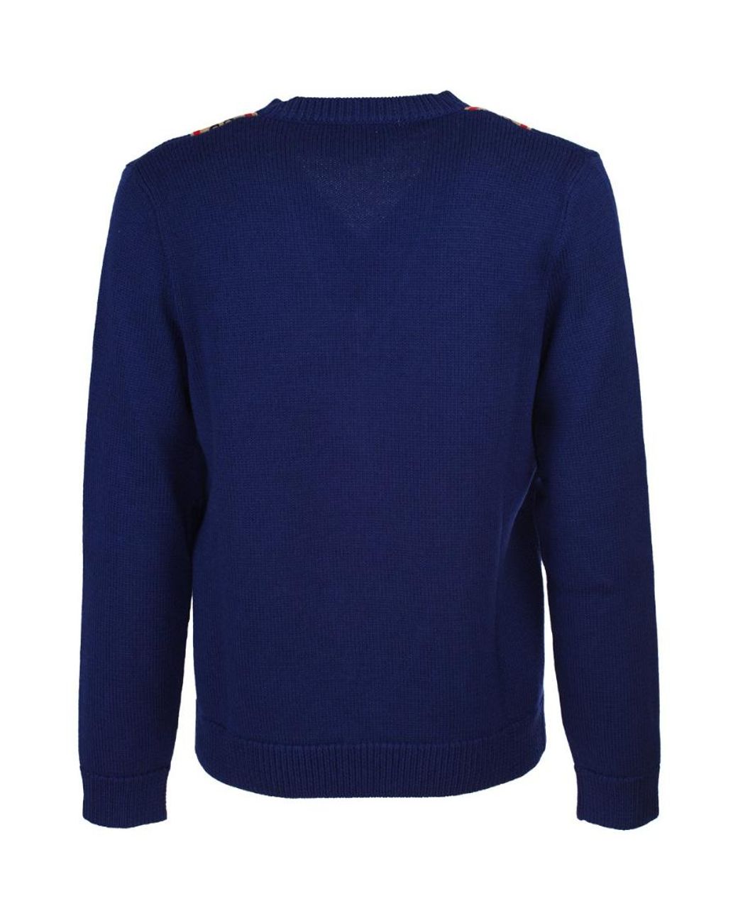 Gucci Blue V-Neck Pullover for men