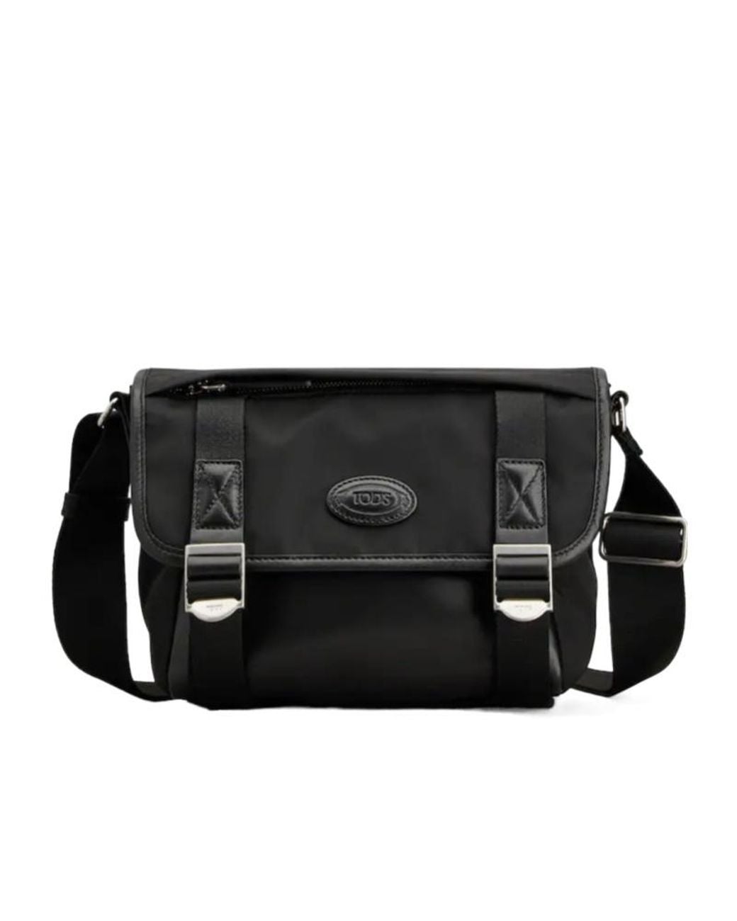 Tod's Black Mini Flap Shoulder Bag for men