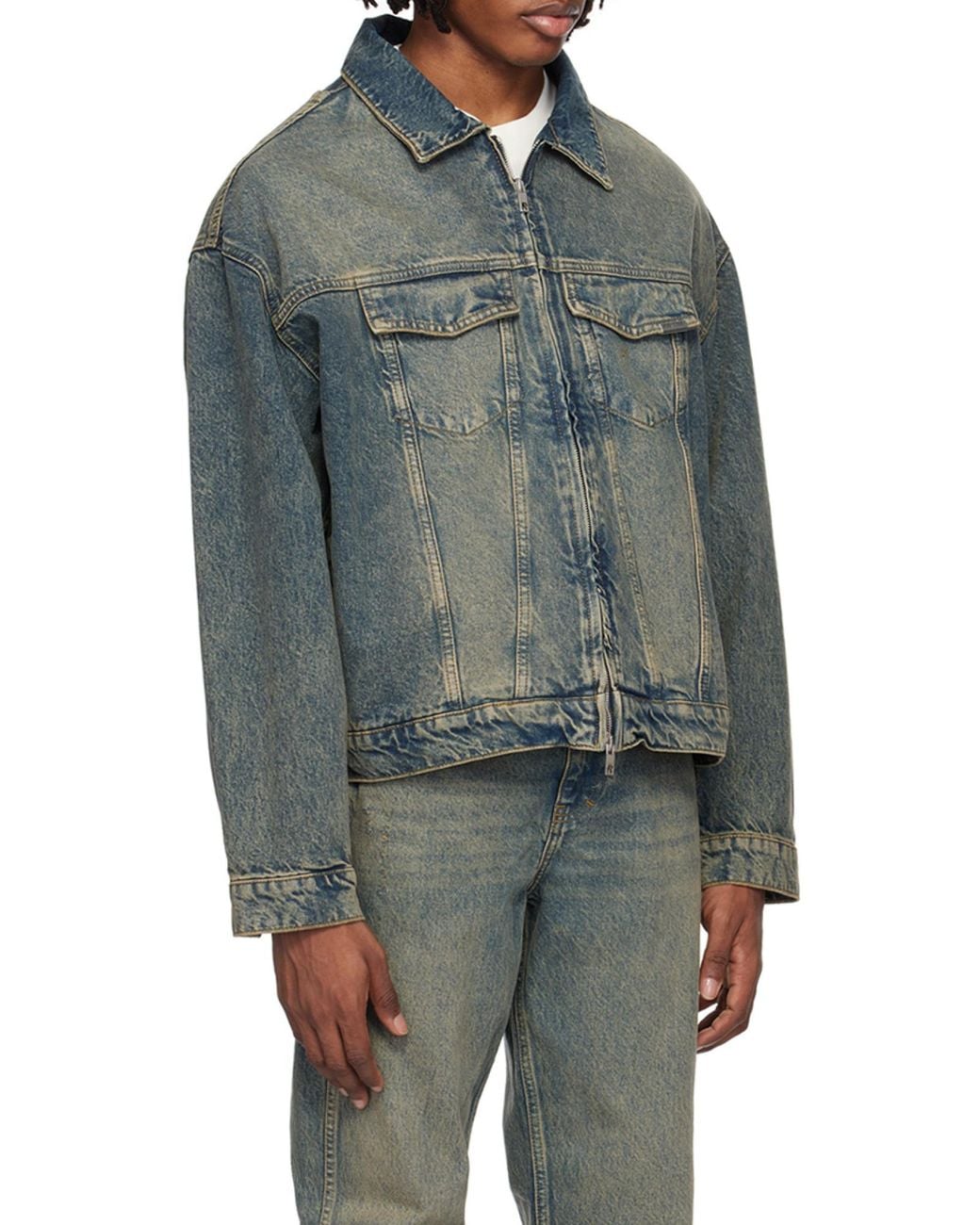 Represent Blue R4 Denim Jacket for men