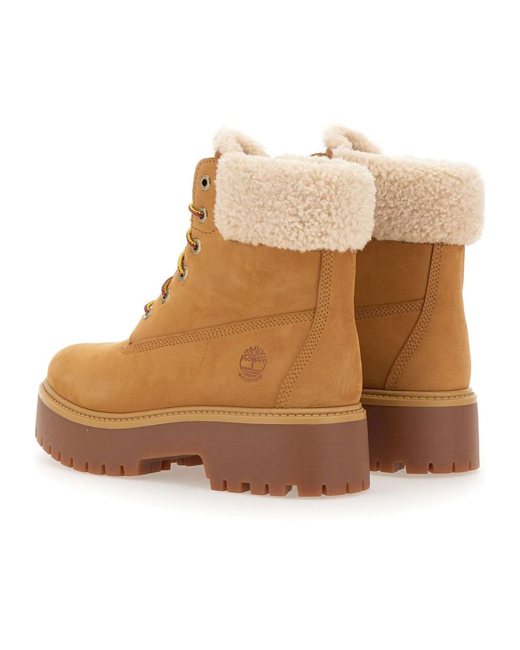 Timberland Brown Stone Street Warm-Lined Waterproof Platform Boots