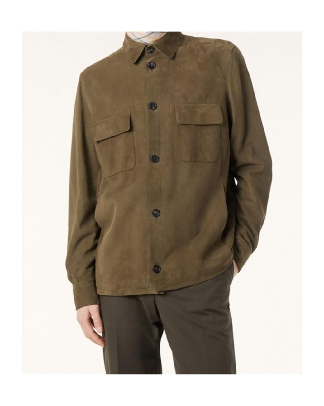 Loro Piana Green Overshirt for men