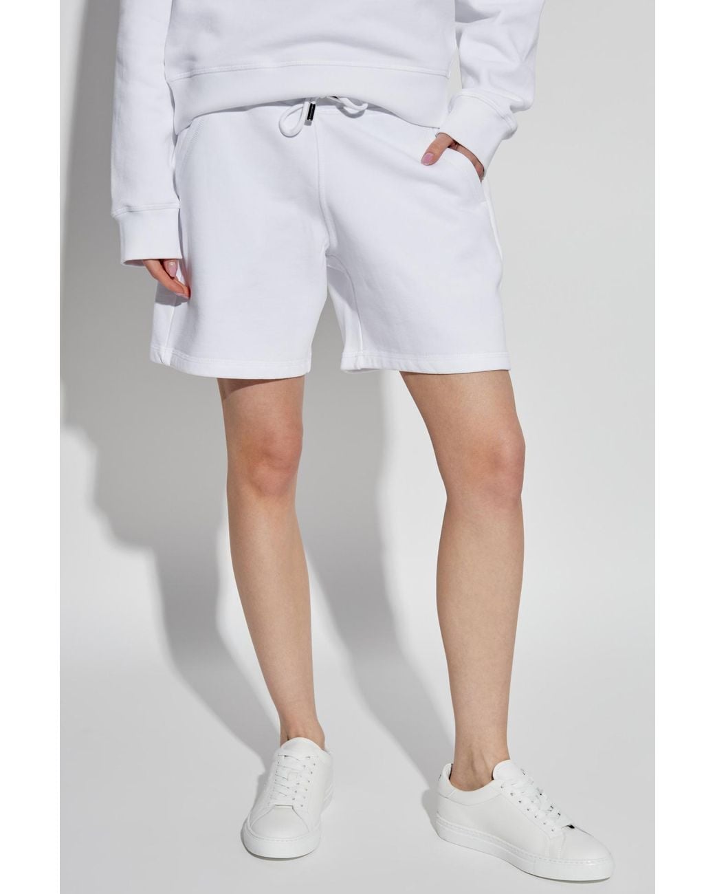 DSquared² Blue Logo Detailed Drawstring Shorts
