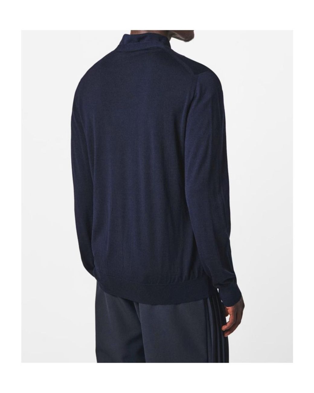 Fendi Blue V-Neck Cardigan for men