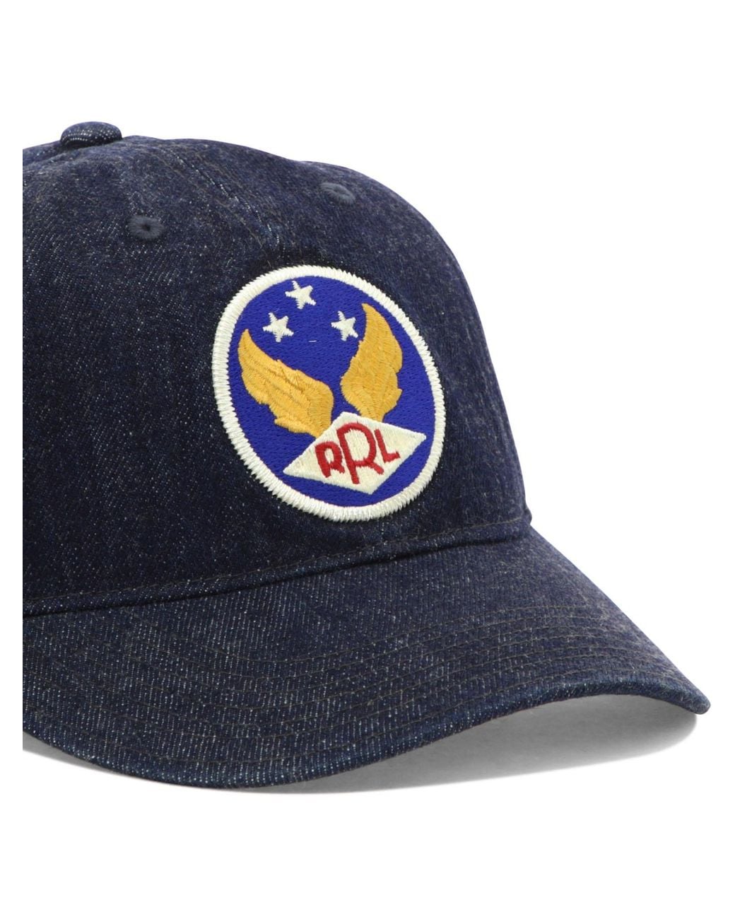 RRL Blue Cowboy Baseball Cap for men