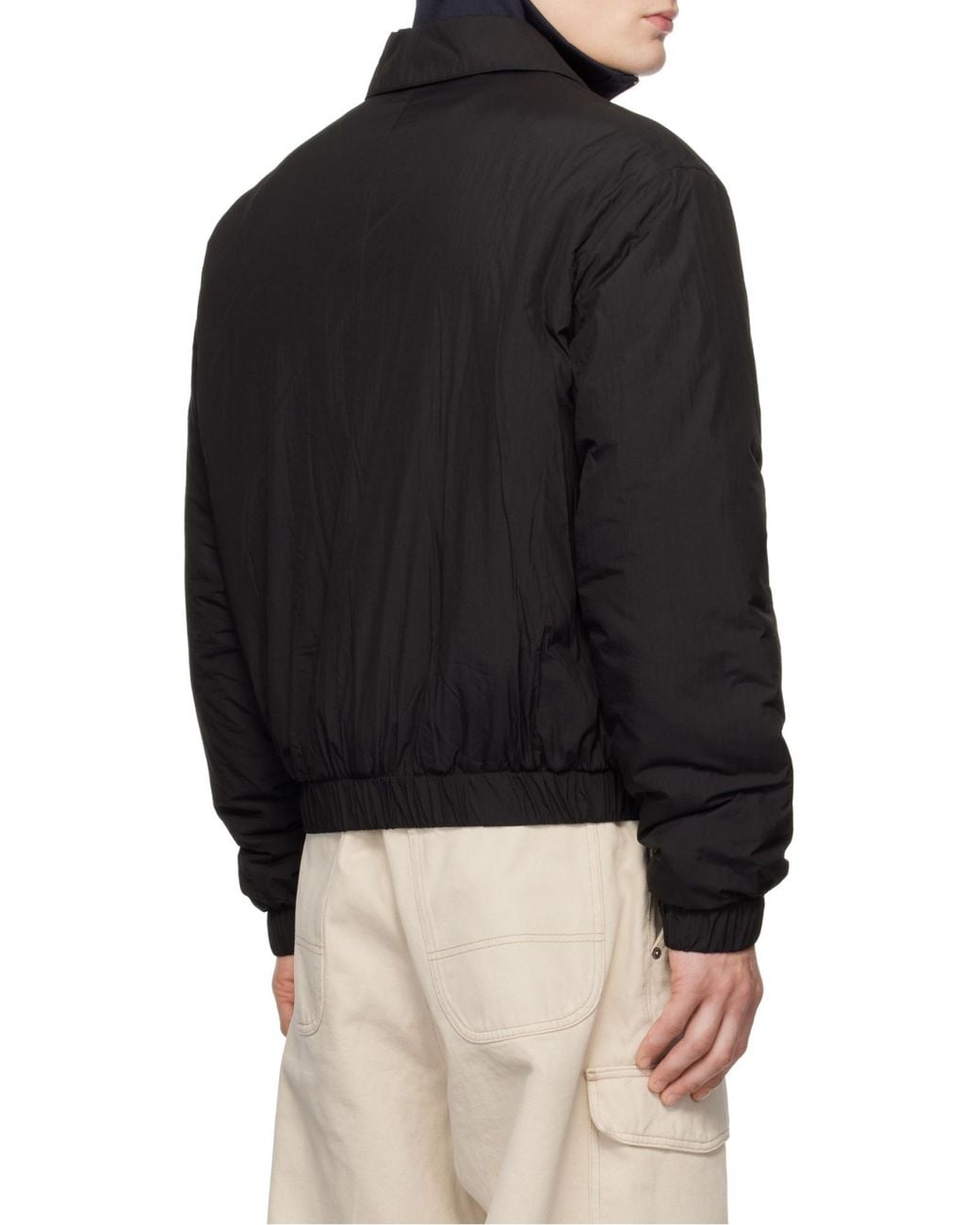 AMI Black Ami De Coeur Zip-Up Jacket for men