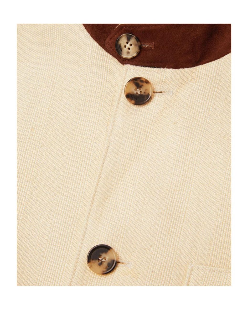 Loro Piana Natural Long-Sleeved Casual Jacket