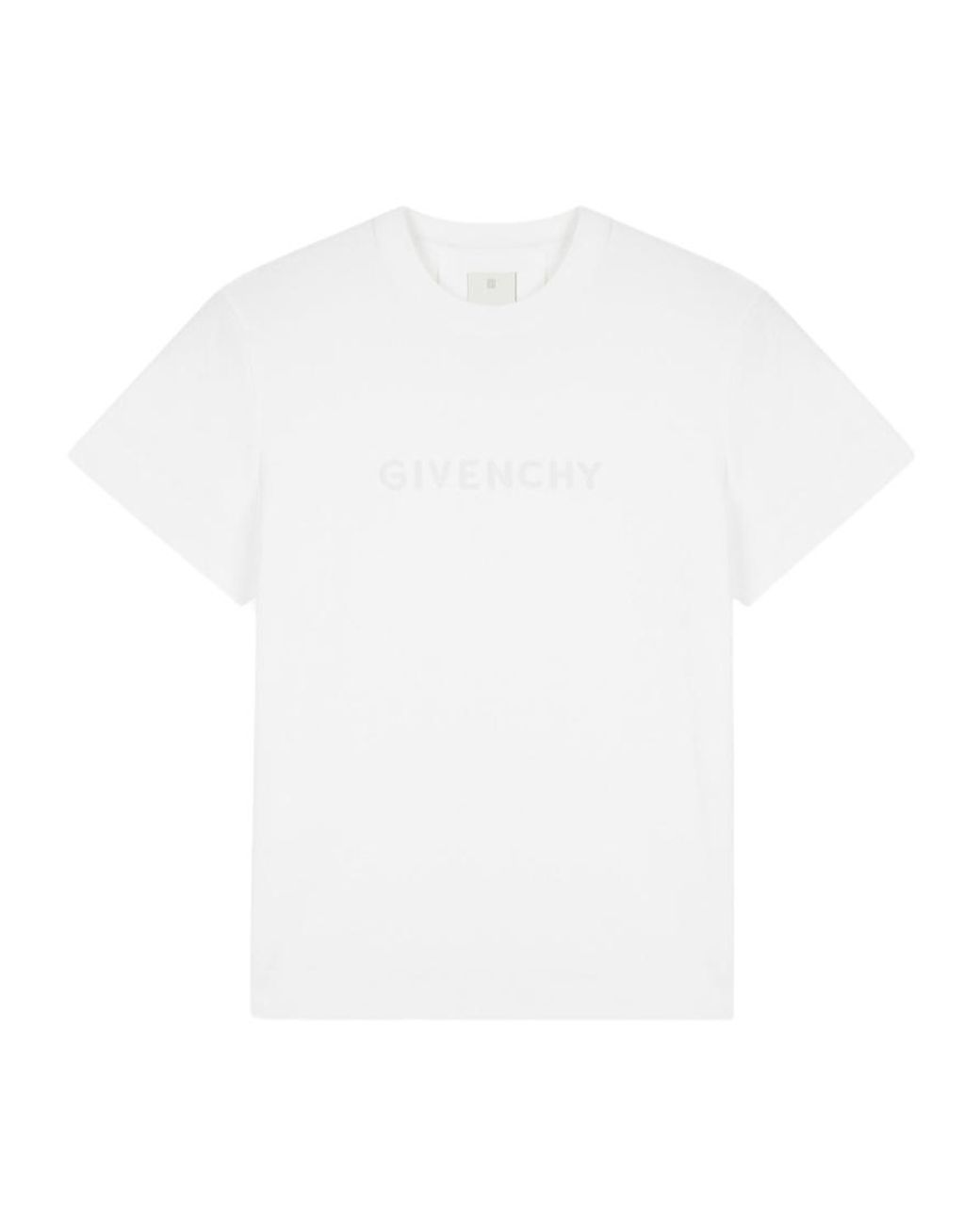 Givenchy White 4G Logo Printed T-Shirt