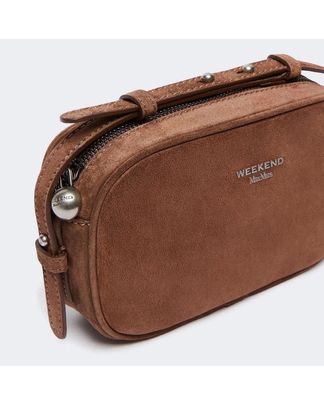 Weekend by Maxmara Brown Wkastruzzo Logo Stamp Crossbody Bag