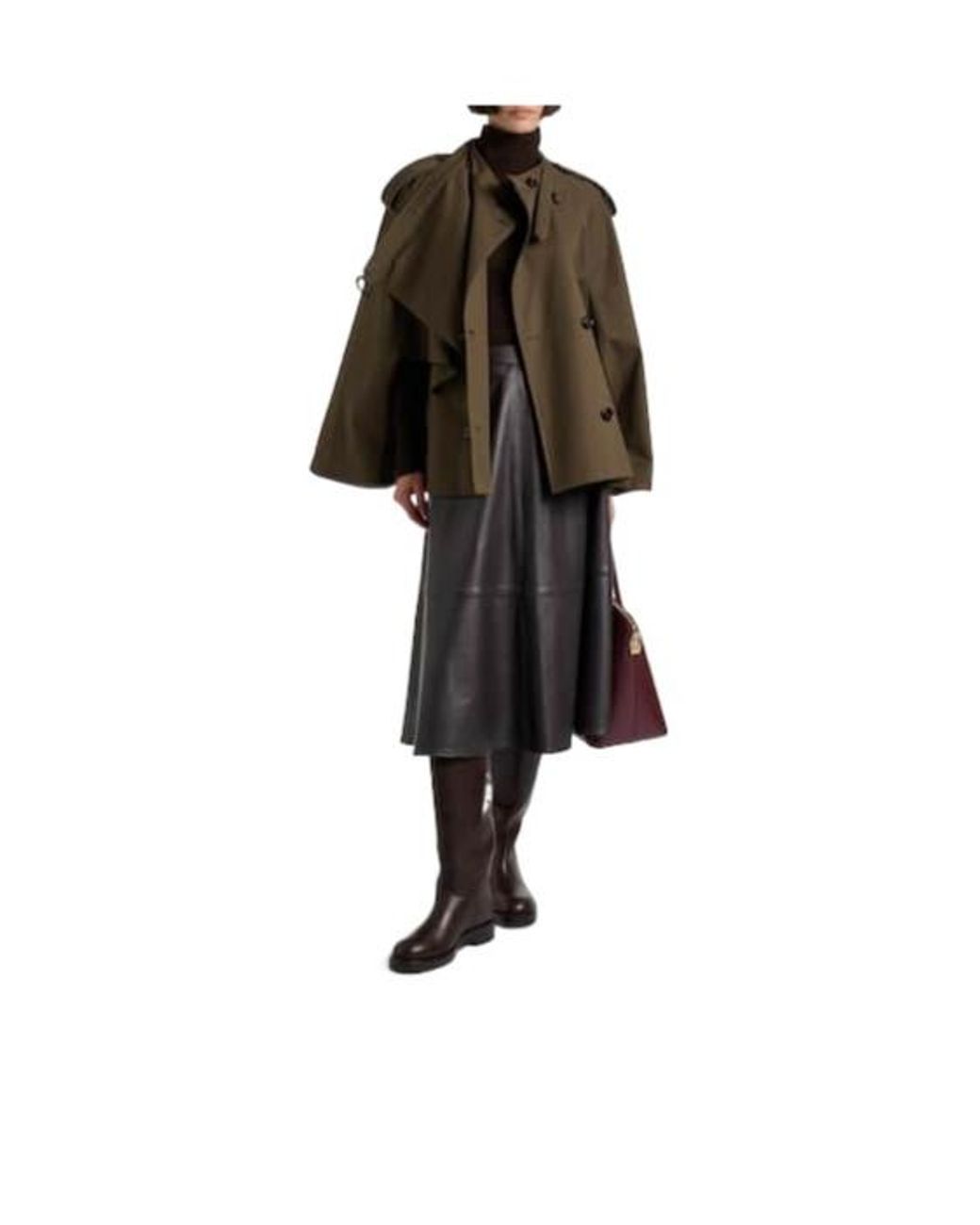 Paris Texas Black Shearling-Trimmed Leather Knee-High Boots