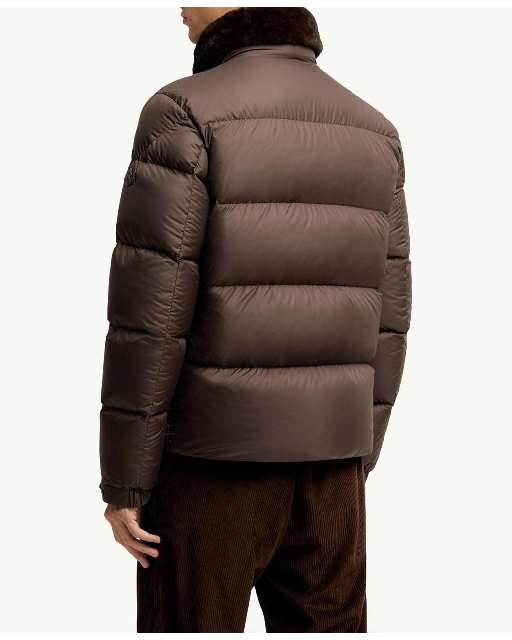 Moncler Brown Drisfall Short Down Jacket for men